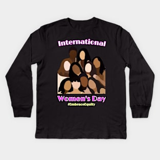 International women's day Kids Long Sleeve T-Shirt